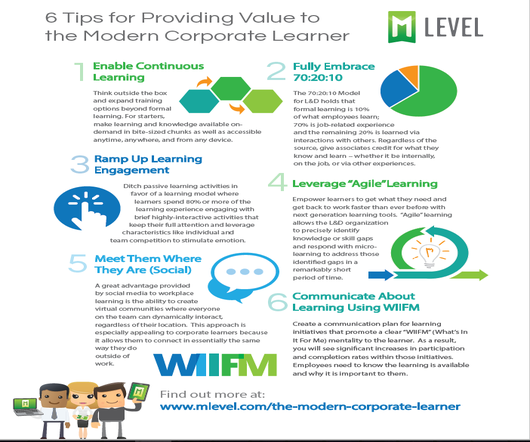 6 Tips for Providing Value to the Modern Corporate Learner