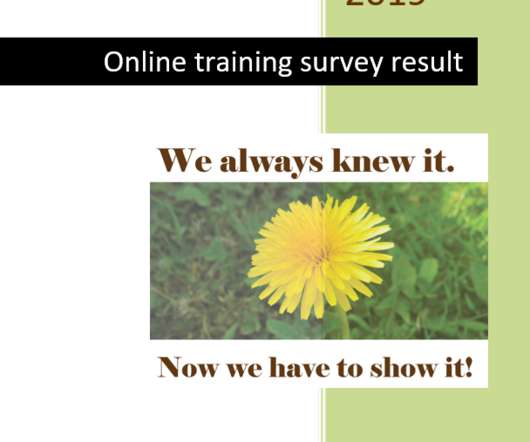 Training Programs: Online Training Survey